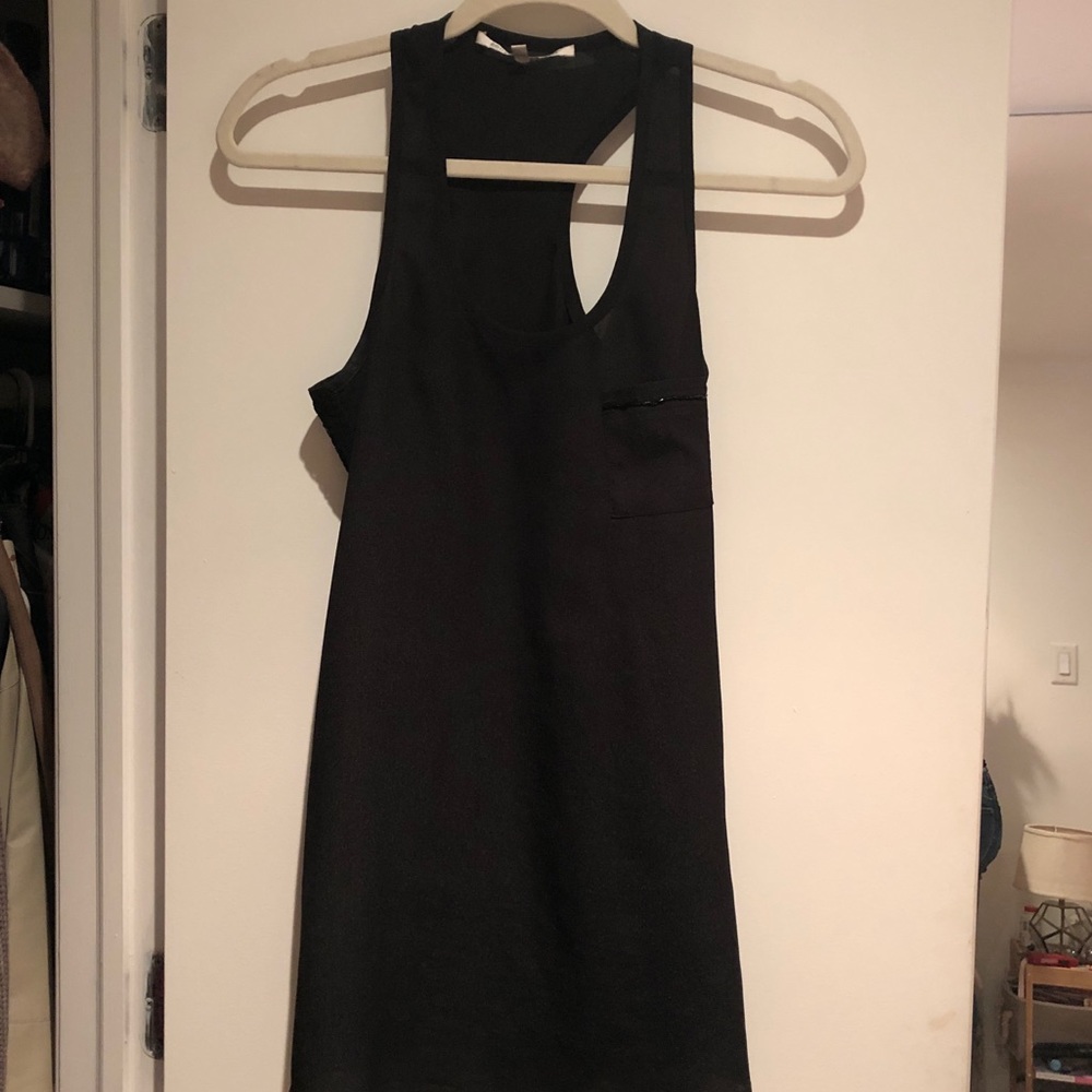 Black Chiffon Racerback Tank - Picture 2 of 6